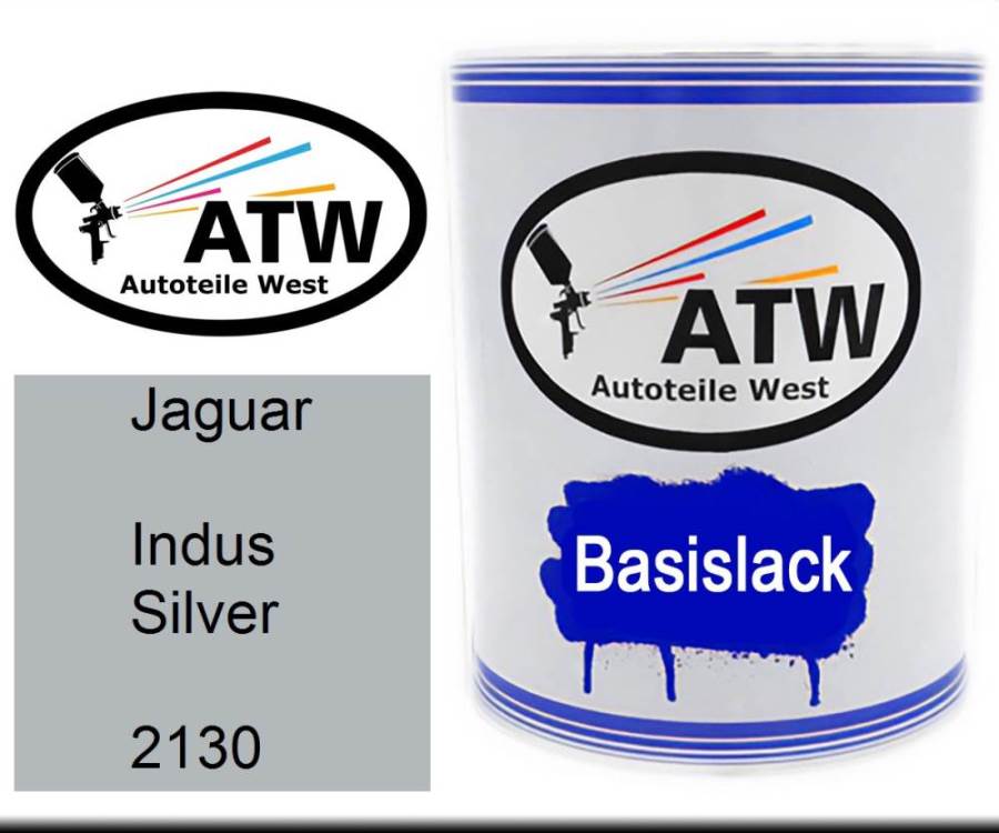 Jaguar, Indus Silver, 2130: 1L Lackdose, von ATW Autoteile West.